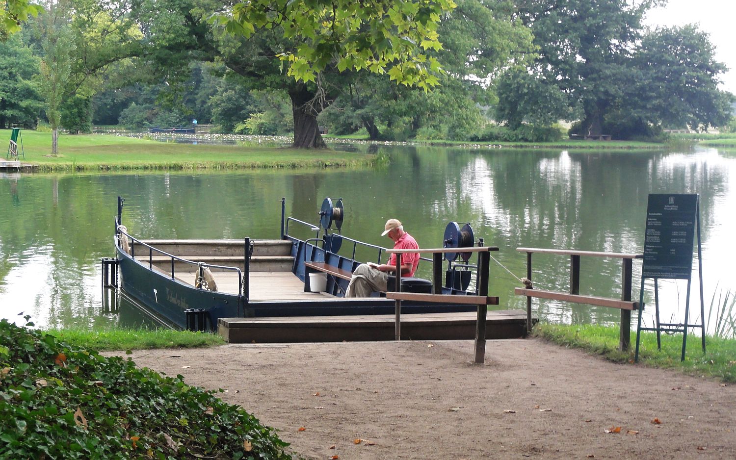 veer in het park van Wörlitz